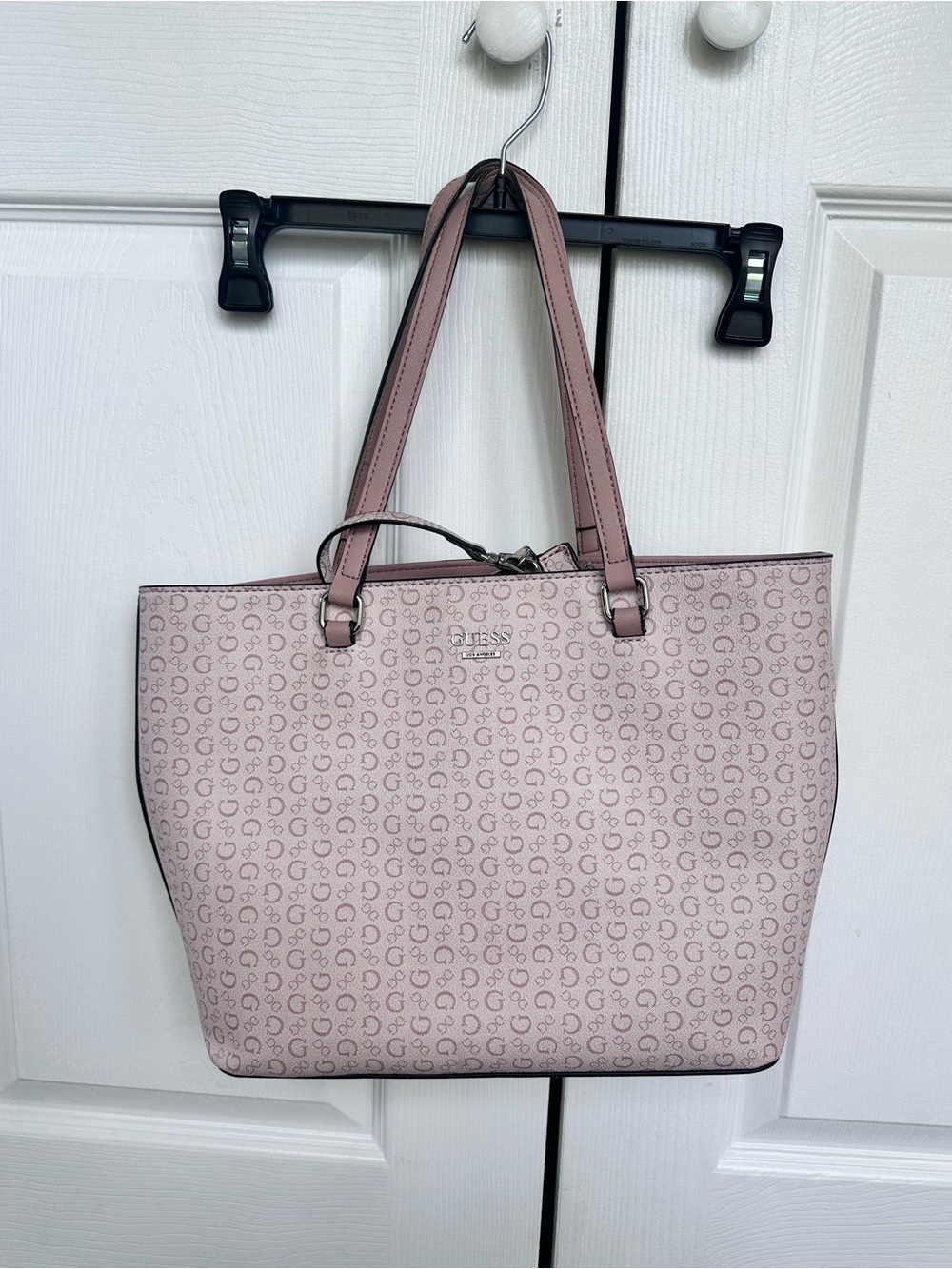 Guess Blush Pink Signature Logo Tote